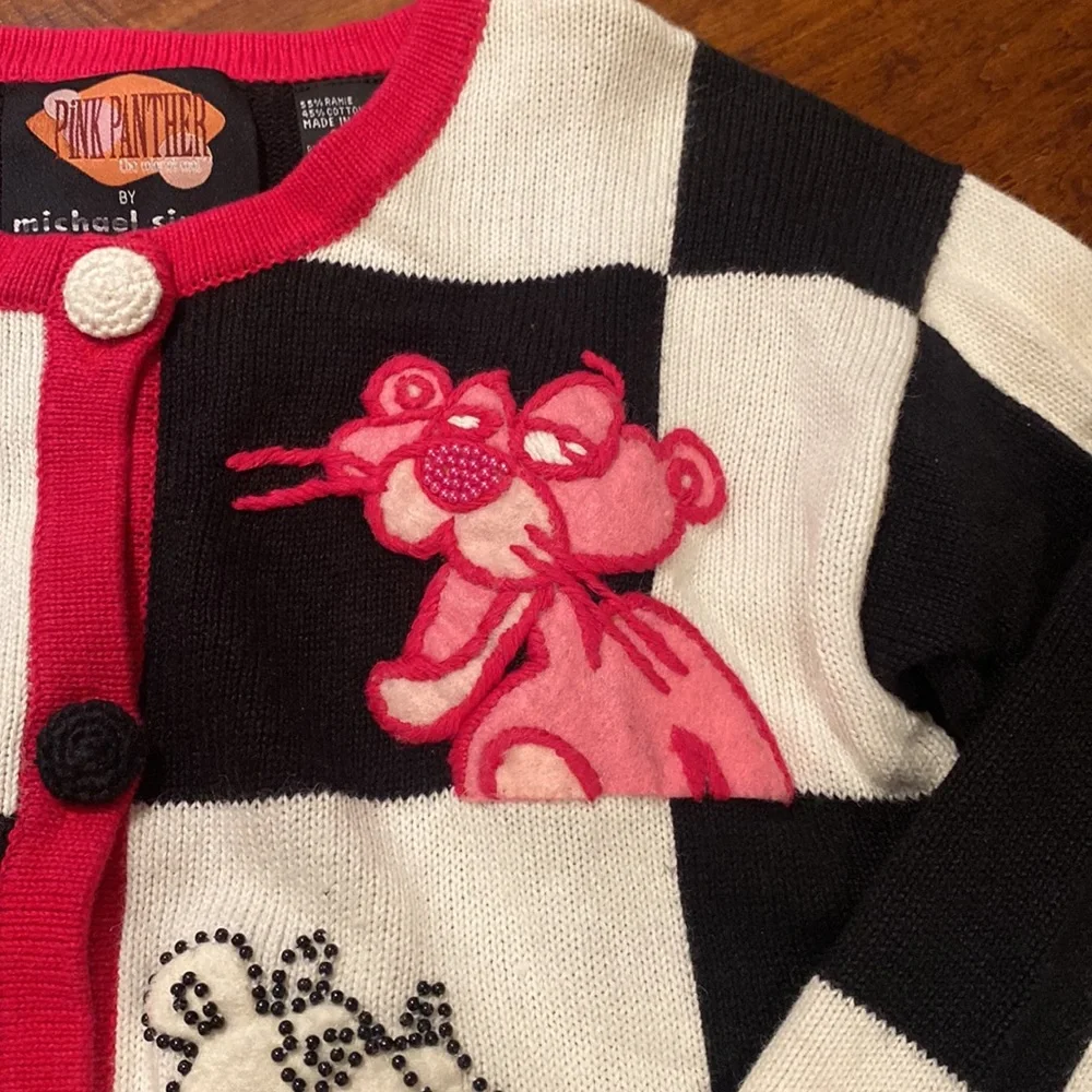 Pink Panther by Michael Simon Designer Sweater - Picture 2 of 9